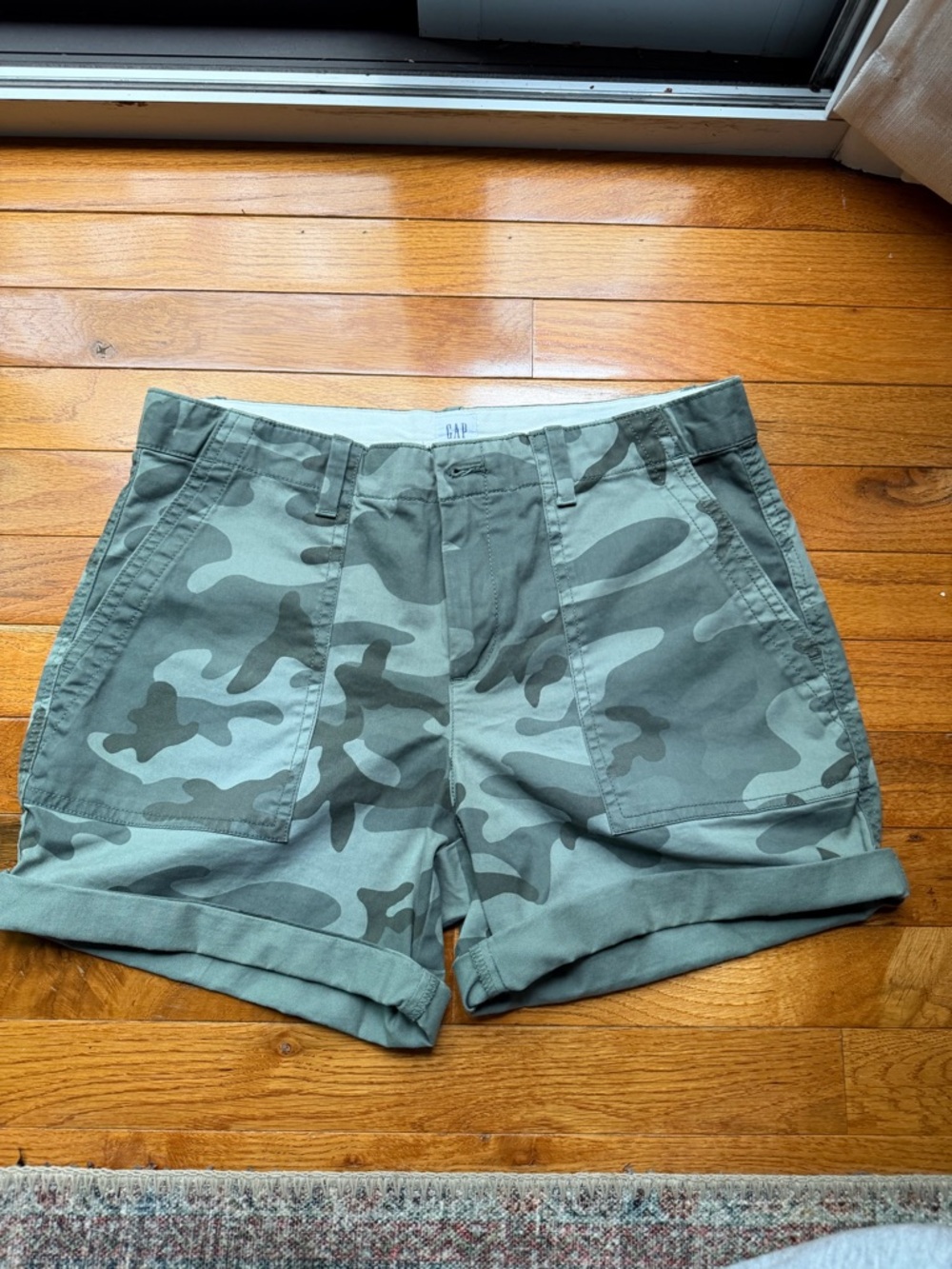 GAP Green Camo Shorts  - Size 4